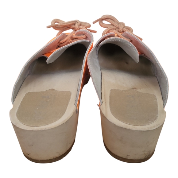 Verka Swedish Neon Orange Women's Clogs Sz 39 US 8-8.5 - Picture 10 of 16